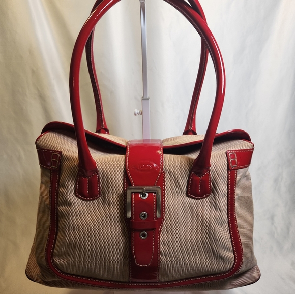 Tod's Canvas and Patent Leather Bag - Picture 1 of 15